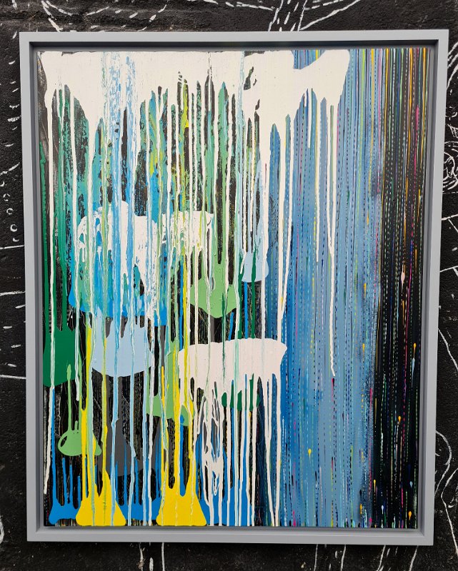 Flow 2016, 100x80 (+R), Acryl-Lack auf LW, € 980